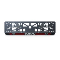 Номерна рамка Subaru стиль #5 із високоякісного ABS пластику Ledos виглядає як LCD дисплей.