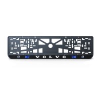 Номерна рамка Volvo стиль #3 із високоякісного ABS пластику Ledos виглядає як LCD дисплей.