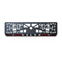 Номерна рамка Volvo стиль #5 із високоякісного ABS пластику Ledos виглядає як LCD дисплей.