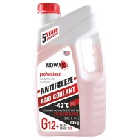 Антифриз G12+ червоний -65°C 10кг NOWAX