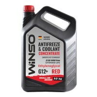Антифриз G12+ красный -65°C 10кг, 10кг Winso концентрат