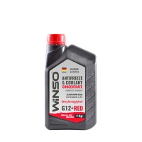Антифриз G12+ червоний -65°C 10кг, 1кг Winso концентрат