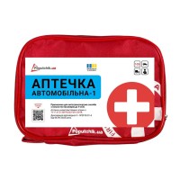 Аптечка медична автомобільна -1 Poputchik згідно ТУ, м'який футляр