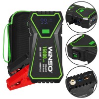 Бустер для авто 300A/600A, 16000mAh гарантія 12 місяців Winso Jump Starter 140300