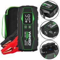 Бустер для авто 1000A/2000A, 22000mAh пускові клеми, футляр для зберігання Winso Jump Starter