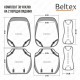Комплект, 3D чохли для передніх сидінь Beltex Montana, grey 2шт