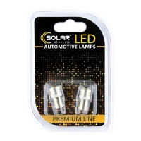 LED автолампы Solar 12V T8.5 BA9s 1SMD white, 2шт