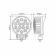 Фара светодиодная Winso Pro Epistar white рассеянный 10-30V, 42W (14x3W), 1шт