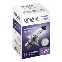 Галогеновая лампа Brevia H4 12V 60/55W P43t Power +30% CP