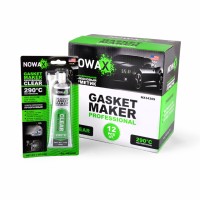 Герметик высокотемпературный Nowax прозрачный 100% силиконовый (85г +290⁰C)