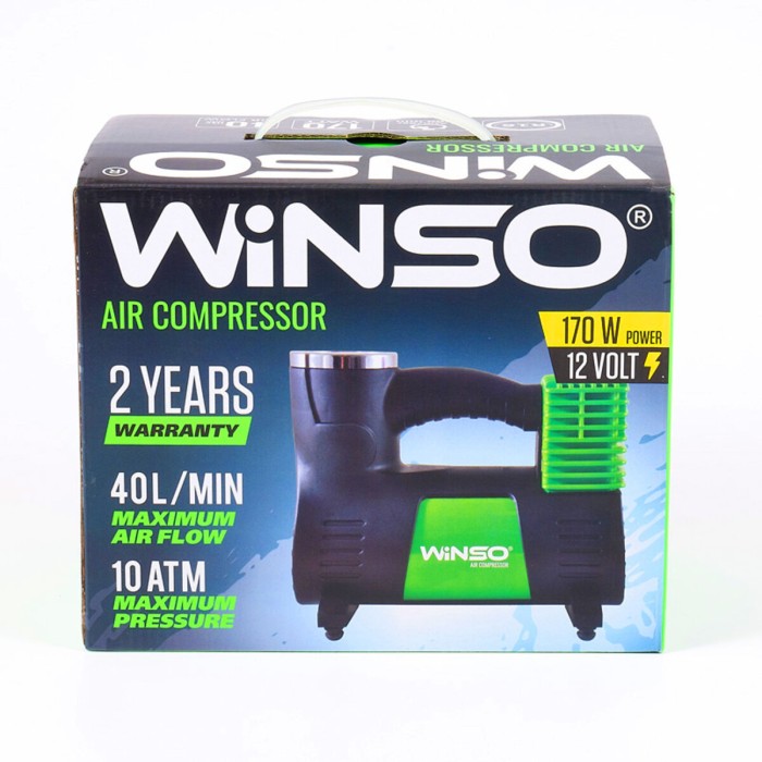 Компресор автомобільний Winso 10Атм 40л/хв 170Вт