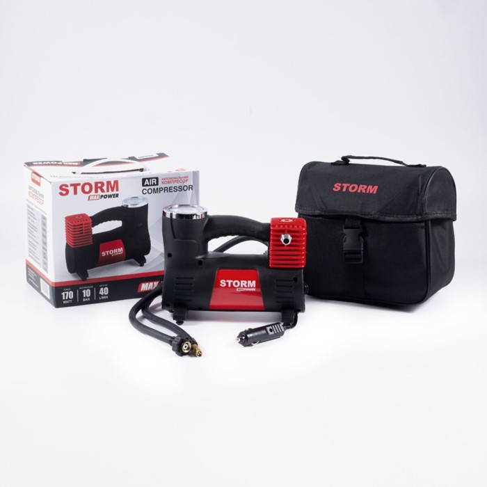 Компресор автомобільний Storm Max Power 10Атм 40л/хв 170Вт