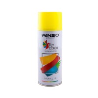 Акрилова фарба Winso Spray 450мл жовтий спрей (TRAFFIC YELLOW/RAL1023)