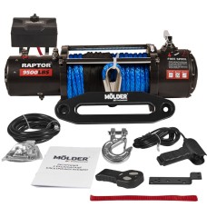 Лебедка Molder Raptor 9500lbs (5.5hp/4.1kw; 265:1) синтетический трос