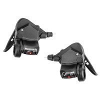 Манетки MicroSHIFT 3x7s (пара) з індикатором, тросики L2140/1700