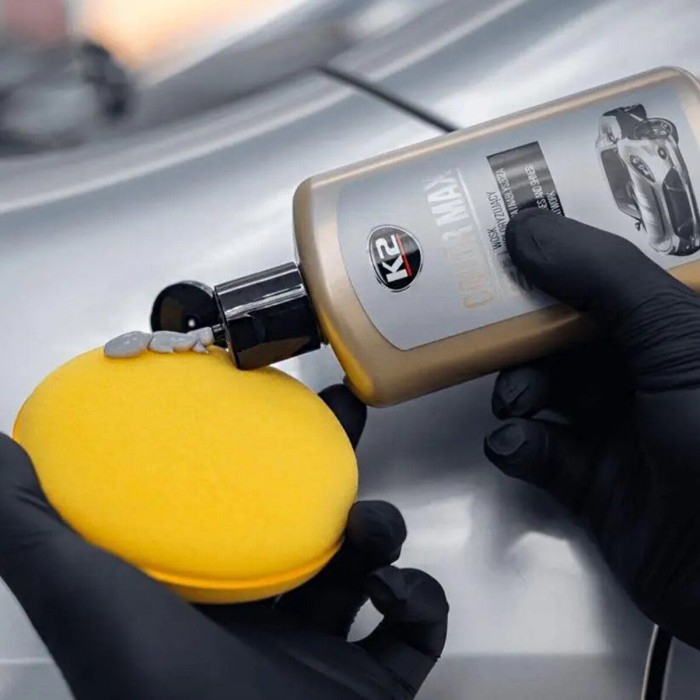 Поліроль для кузова K2 Color Max восковий срібний 250мл