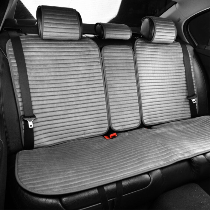 Комплект премиум накидок для сидений CarLife Sport, grey