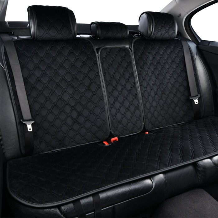 Комплект премиум накидок для сидений CarLife Turbo, black