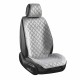Премиум накидки для передних сидений CarLife Turbo, grey 2шт