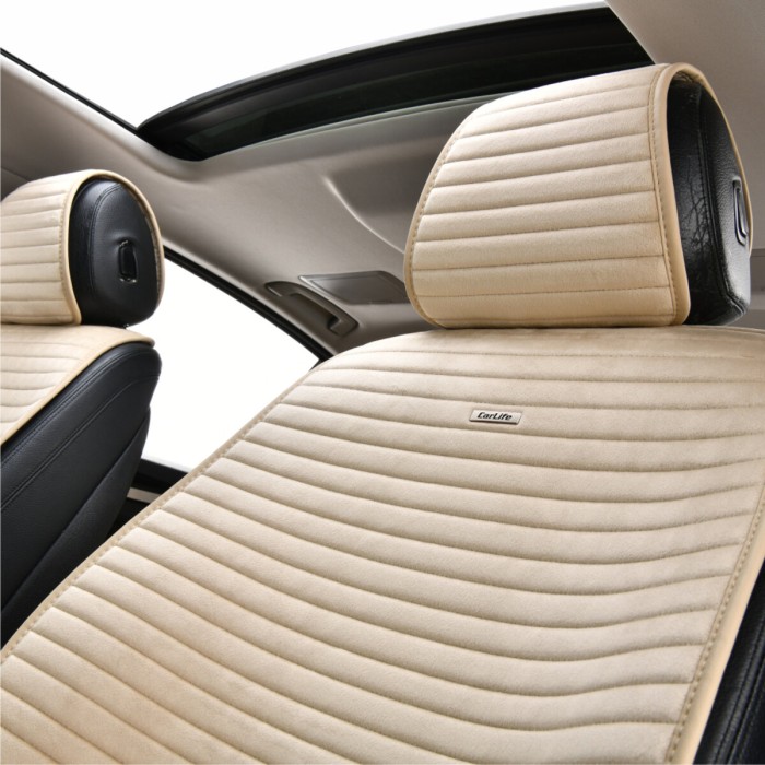 Премиум накидки для передних сидений CarLife Sport, biege 2шт