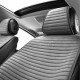 Комплект премиум накидок для сидений CarLife Sport, grey