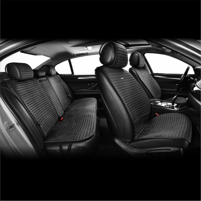 Комплект преміум накидок для сидінь CarLife Sport, black