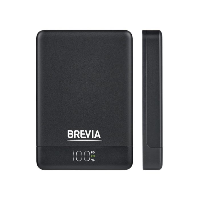 Повербанк (Power Bank) Brevia ePower 10000mAh MagSafe SuperSlim PD20W, Q15W LCD черный