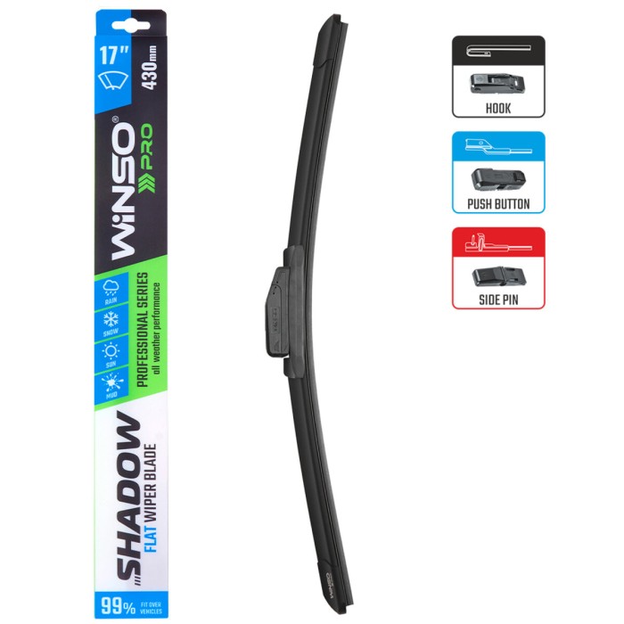 Бескаркасная щетка Winso Pro Shadow 17/430мм