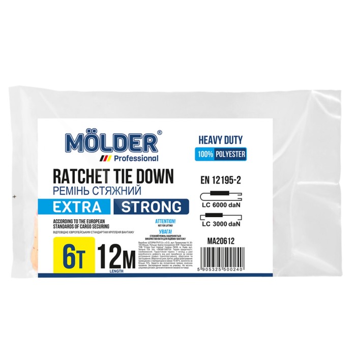 Стяжний ремінь Molder 6т, 12м