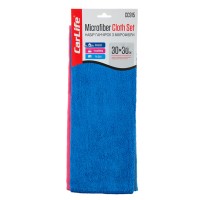 Тряпка из микрофибры CarLife 30x30 см., набор 3шт (для полировки и стекла)