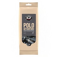 Серветки вологі для очищення панелі приладів та пластикових деталей K2 Polo Matt Cockpit Wipes 24шт