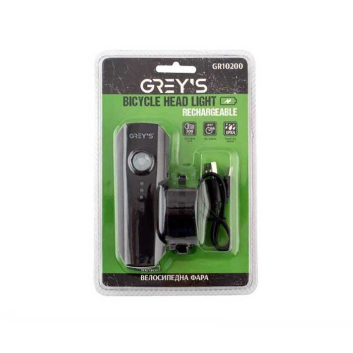 Ліхтарик на велосипед Grey's LED 300lm 1800mAh