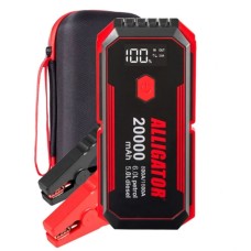 Потужний пусковий пристрій 800A/1600A, 20000mAh зі Smart-клеммами, футляр для зберігання Alligator джампер
