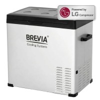 22455 Brevia Автохолодильник 50л Компрессор LG (-20°C) Серый (12V/24V/220V) Premium-серия