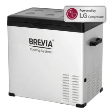 22455 Brevia Автохолодильник 50л Компрессор LG (-20°C) Серый (12V/24V/220V) Premium-серия