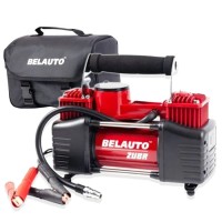 Автокомпрессор двухпоршневой 360Вт для R17 с манометром и зажимами АКБ BELAUTO ЗУБР