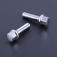Колісні болти M12х1,5х40 хром сфера з виступом ключ 17 (10 шт) (пакет) F 335
