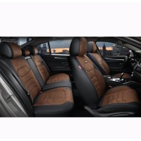 Накидки на сиденья авто 3D Elegant полный комплект Кофейные (авточехлы VERONA 5D)