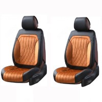 Накидки на сидіння авто 3D Elegant передні Кавові (авточохли MODENA 3D)