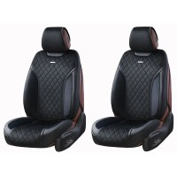Накидки на сидіння авто 3D Elegant передні Чорні (авточохли TORINO 3D)