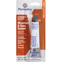 Клей для скла та фар Прозорий 42г Permatex 81730 / силікон, текучий, анти-теч