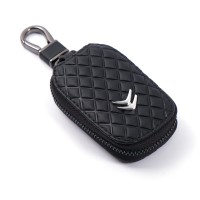 Чехол для ключей с карабином Citroën (Экокожа) Ромб