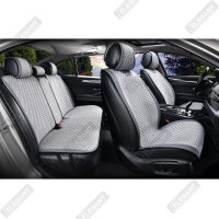 Накидки на сиденья авто Алькантара Серые Полный комплект Elegant Trento