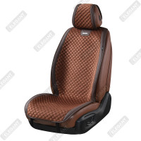 Накидки на сиденья авто Алькантара Кофейные Передние Elegant Trento