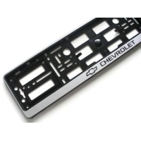 Рамка номера CHEVROLET "книга" с серой полосой