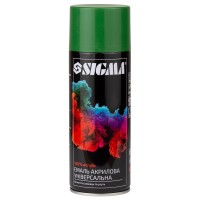Краска акриловая SIGMA 400мл спрей оливково-зеленый глянец RAL 6002 (2737231)