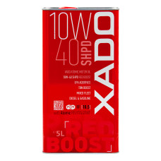 Моторна олива XADO Atomic Oil 10W-40 SHPD (SL/CI-4) RED BOOST напівсинтетична 5 л