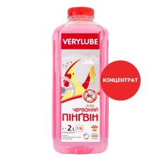 Літній омивач скла VERYLUBE Червоний Пінгвін 2 л